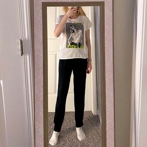 Black and white, picture shirt